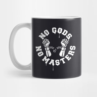 No Gods No Masters Handcuffs Slave Obey Atheist T Shirts Mug